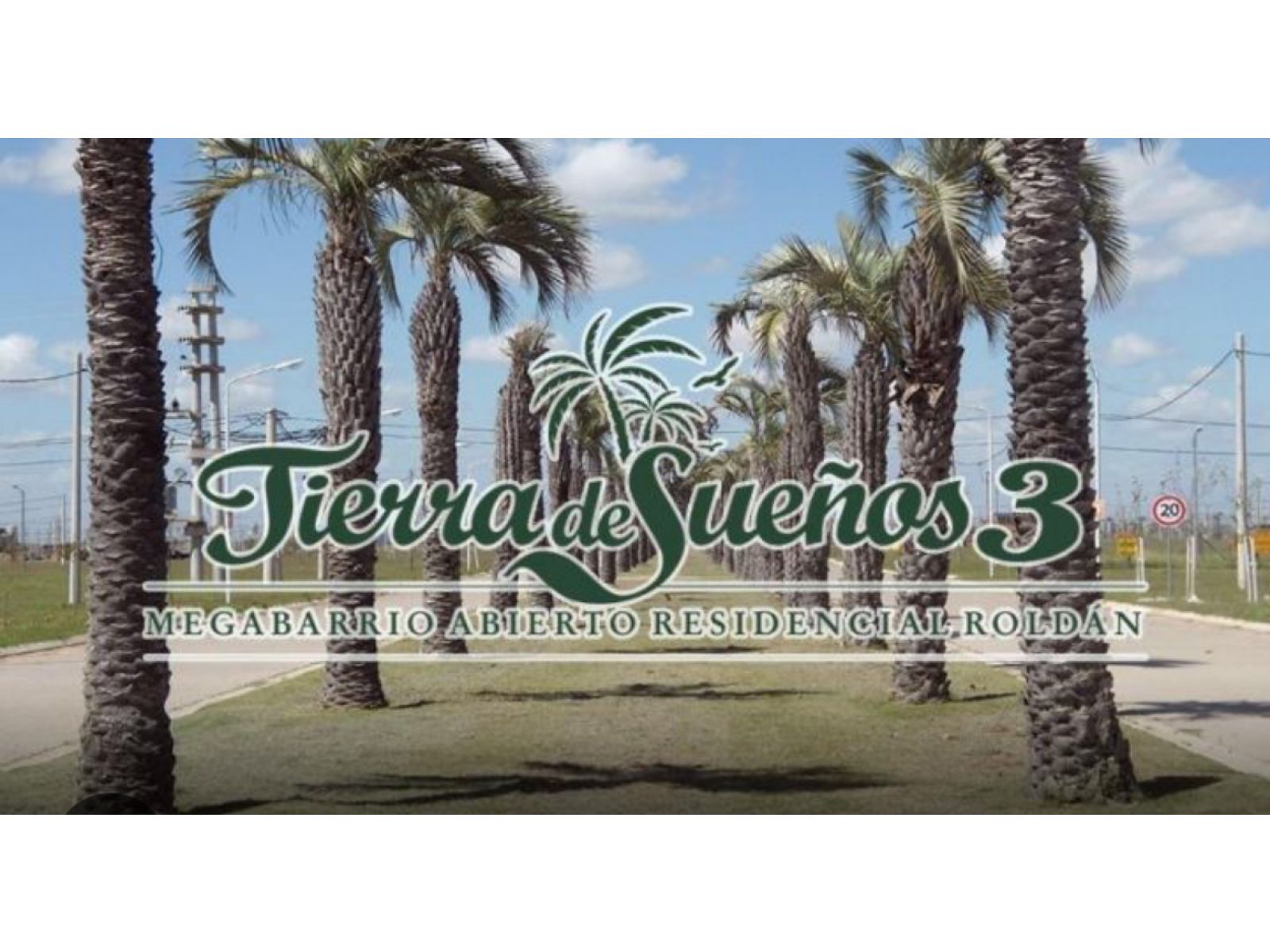 ROLDAN- TIERRA DE SUEÑOS 3 - 2 LOTES, JUNTOS O SEPARADOS.  FINANCIACION