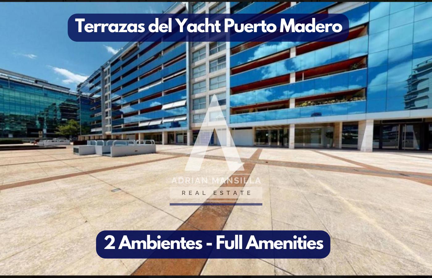 Alquiler TemporarioTERRAZAS DEL Yacht 2 Ambientes  Puerto MADERO