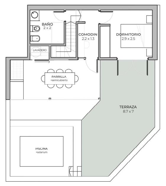 Casa en PA - 3 dormitorios. terraza pileta - Centro
