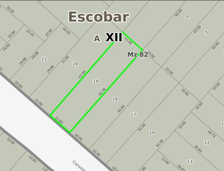 Lote con dos viviendas en venta, Bernardo de Irigoyen 145, a dos cuadras de Av. 25 de mayo, Escobar centro