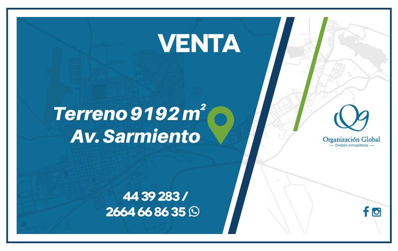 VENTA. Terreno 9192 m² Av. Sarmiento