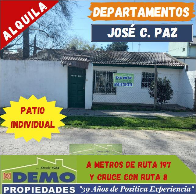 Alquiler Departamento en Jose Clemente Paz