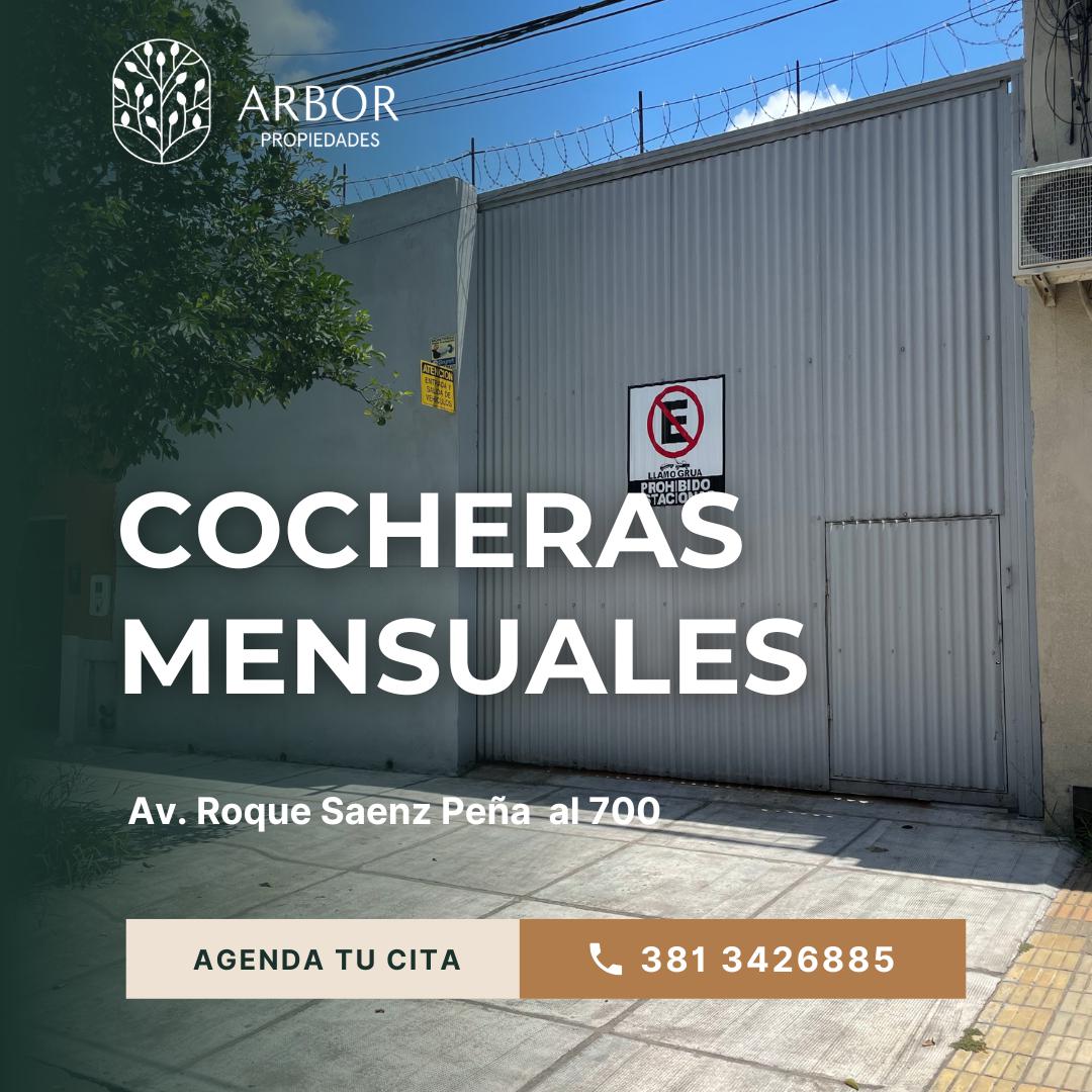 Cocheras Mensuales en Av. Roque Saenz Peña  al 700