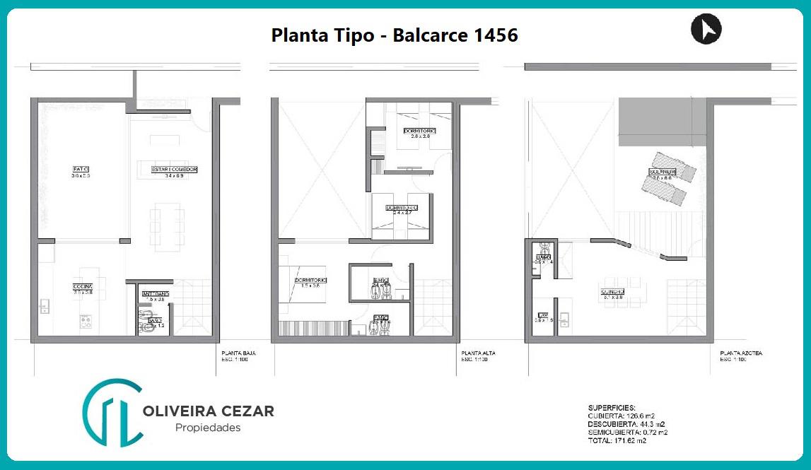 Balcarce 1456 - Casa de 3 dormitorios con terraza y quincho