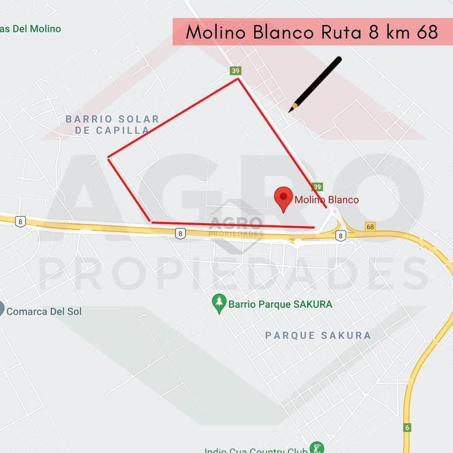Venta Lote de terreno Molino Blanco Exaltacion de la Cruz limite con Pilar 1.500m2