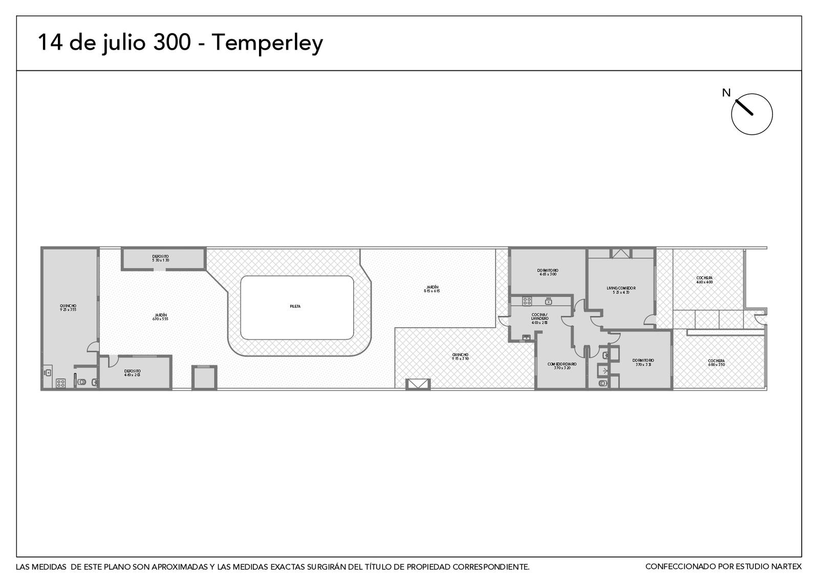 Casa 3 ambientes con pileta y quincho en Venta en Temperley