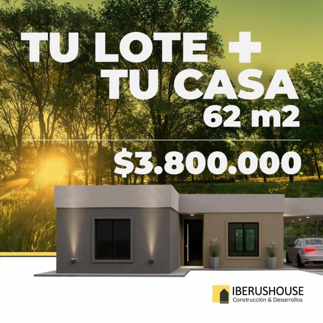 lote + casa 62m2 en Santa Rosa de Calamuchita